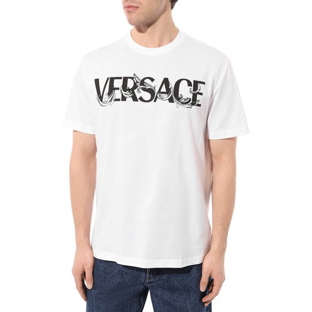 фото Хлопковая футболка versace