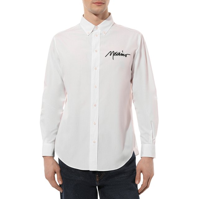 фото Хлопковая рубашка moschino