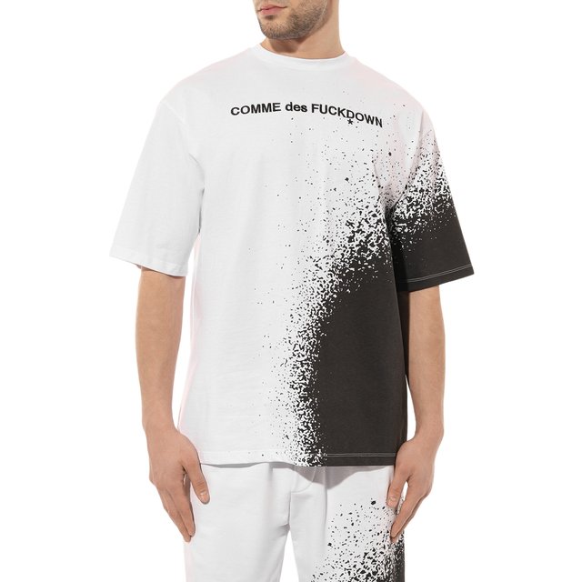 фото Хлопковая футболка comme des fuckdown