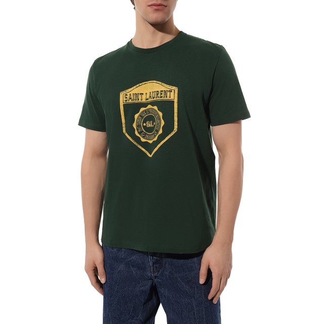 фото Хлопковая футболка saint laurent