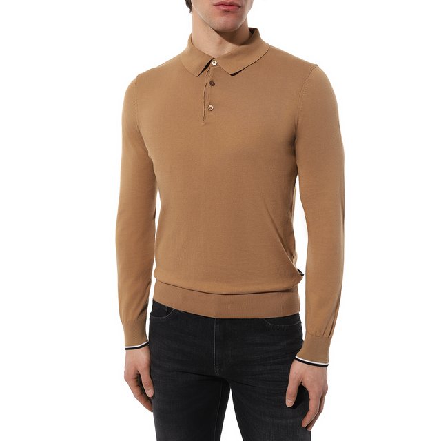 фото Хлопковое поло boss