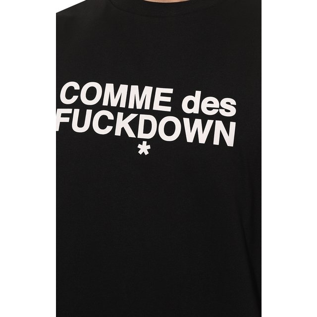 фото Хлопковая футболка comme des fuckdown