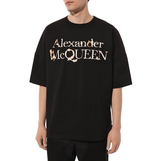 фото Хлопковая футболка alexander mcqueen