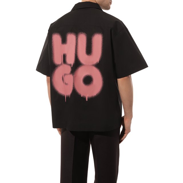 фото Хлопковая рубашка hugo