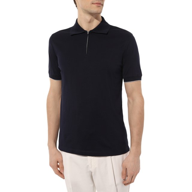 фото Хлопковое поло brunello cucinelli