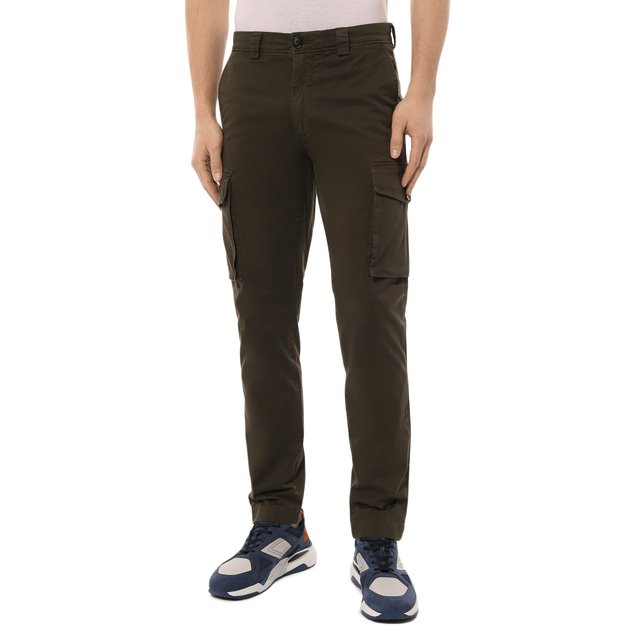 фото Хлопковые брюки-карго woolrich