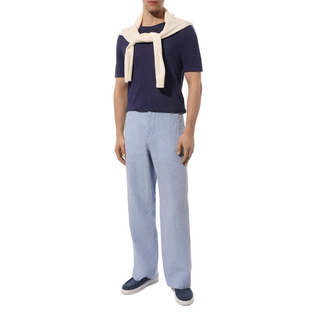 фото Льняная футболка 120% lino