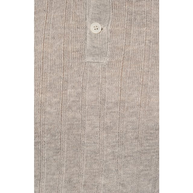 фото Поло изо льна и хлопка brunello cucinelli