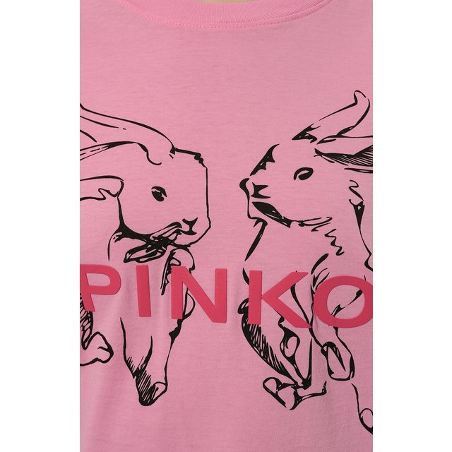 фото Хлопковая футболка pinko