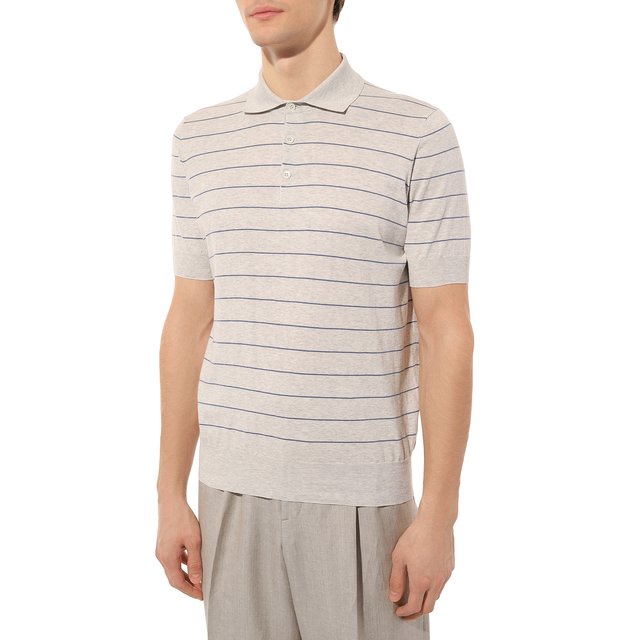 фото Хлопковое поло brunello cucinelli