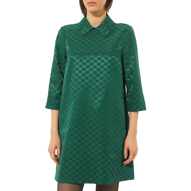 фото Платье из хлопка и вискозы gucci