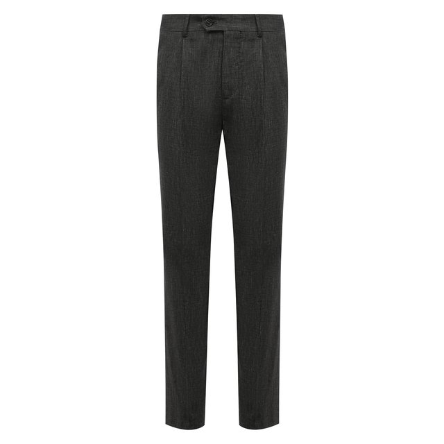 фото Брюки изо льна и хлопка brunello cucinelli