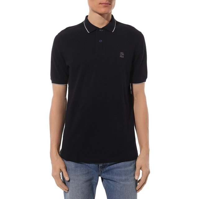 фото Хлопковое поло brunello cucinelli