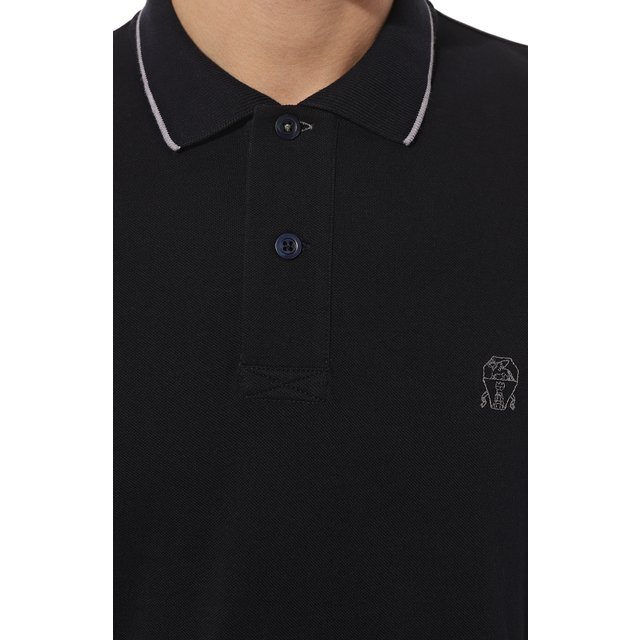 фото Хлопковое поло brunello cucinelli