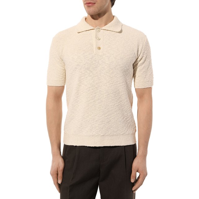 фото Хлопковое поло maison margiela