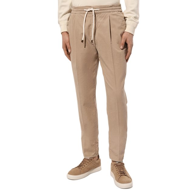 фото Хлопковые брюки brunello cucinelli