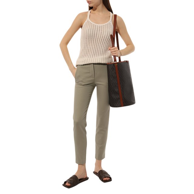 фото Хлопковые брюки brunello cucinelli