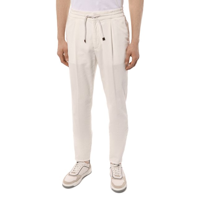 фото Хлопковые брюки brunello cucinelli