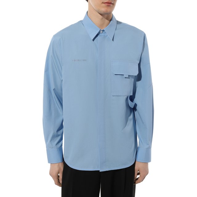 фото Хлопковая рубашка helmut lang