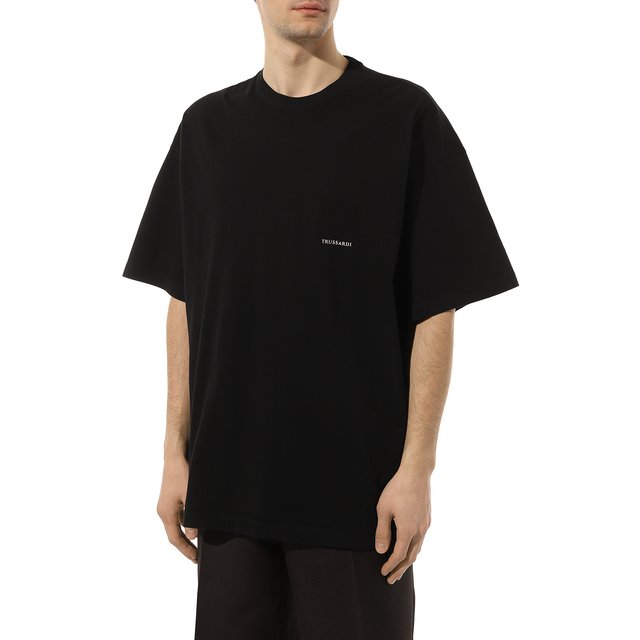 фото Хлопковая футболка trussardi