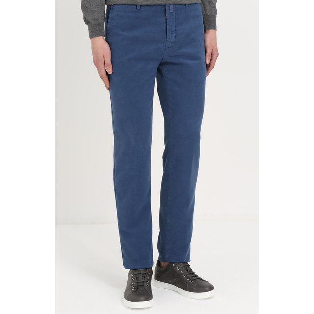 фото Хлопковые брюки прямого кроя kiton