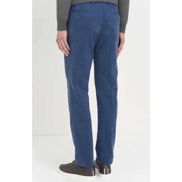 фото Хлопковые брюки прямого кроя kiton