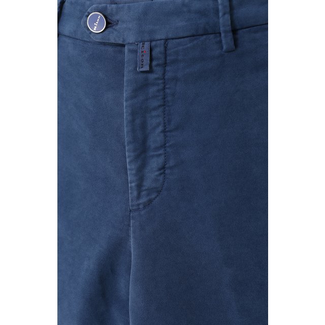 фото Хлопковые брюки прямого кроя kiton