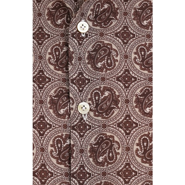 фото Хлопковая рубашка с воротником акула kiton