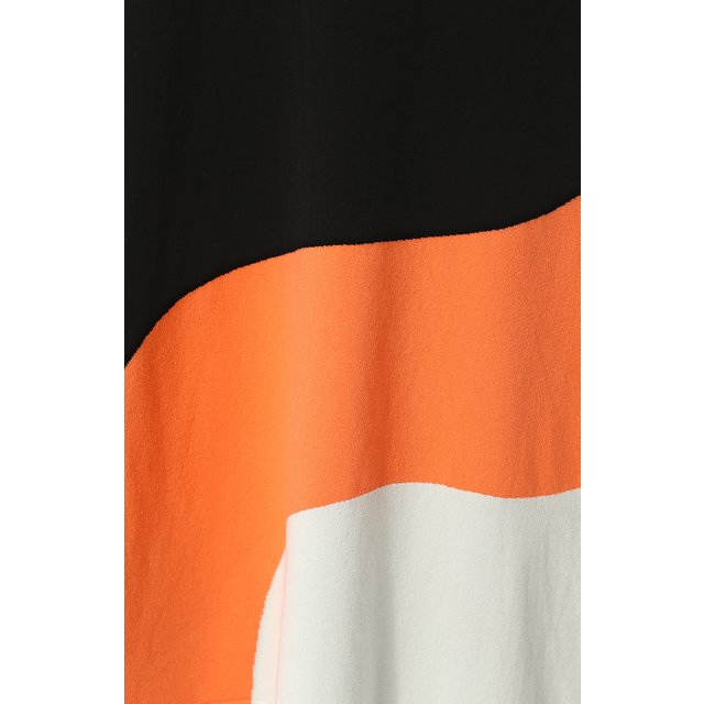 фото Приталенное платье-миди с принтом и коротким рукавом tak.ori