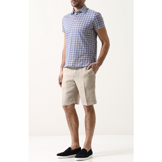 фото Хлопковое поло с принтом kiton