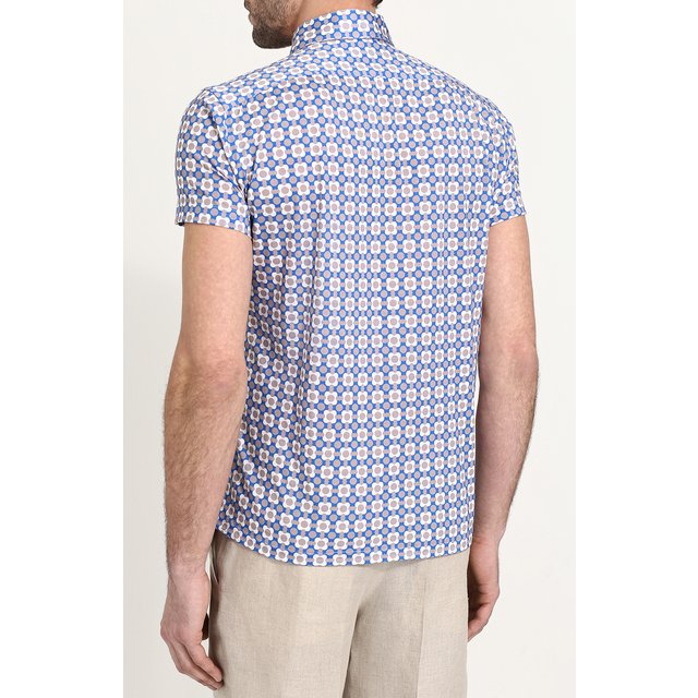 фото Хлопковое поло с принтом kiton