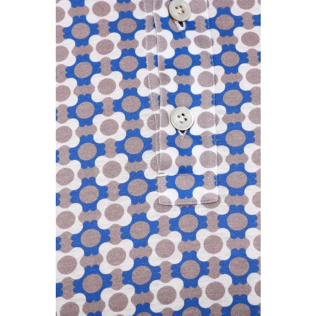 фото Хлопковое поло с принтом kiton