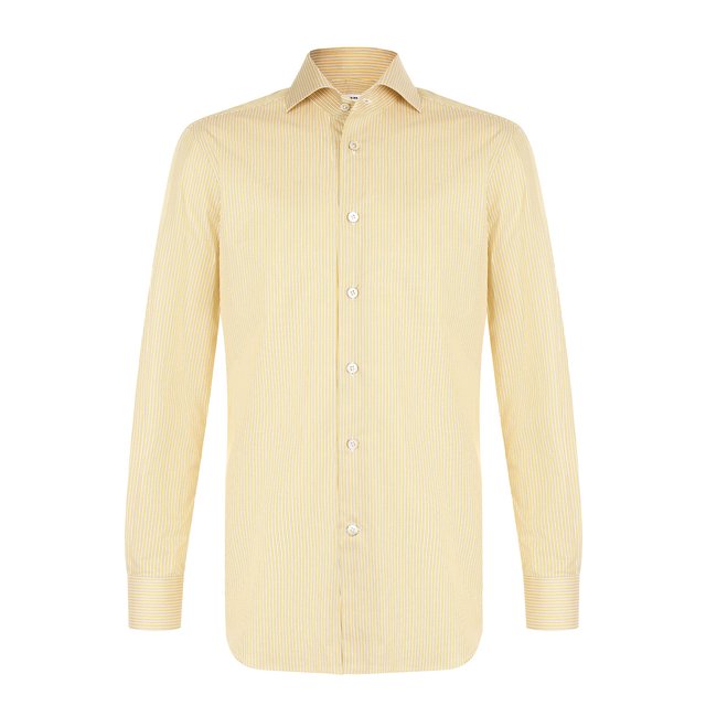 фото Хлопковая рубашка с воротником кент kiton