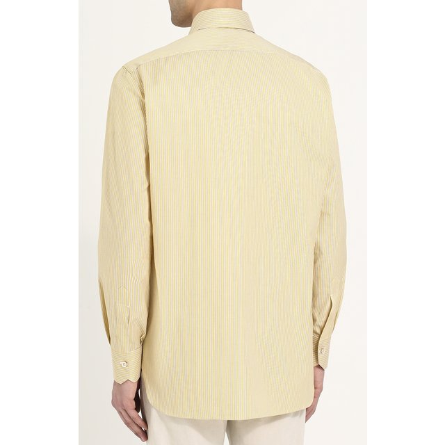 фото Хлопковая рубашка с воротником кент kiton