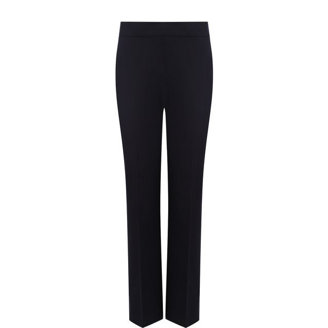 фото Однотонные укороченные брюки из хлопка со стрелками giorgio armani