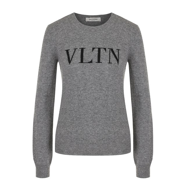 фото Пуловер из смеси шерсти и кашемира с логотипом бренда valentino