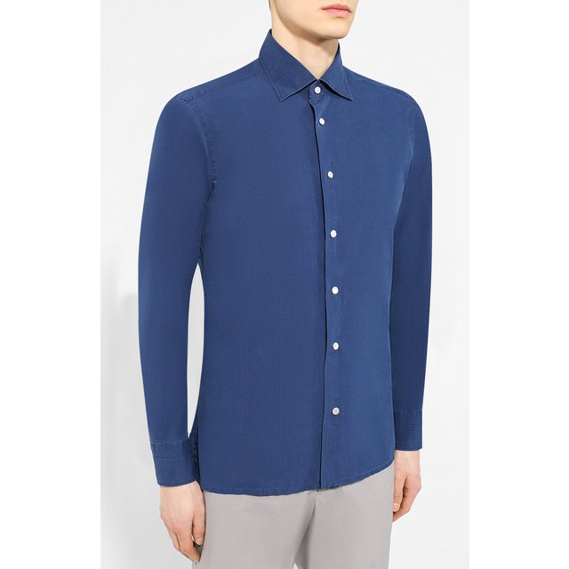 фото Хлопковая рубашка kiton
