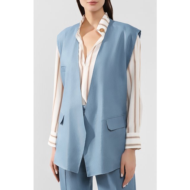 фото Жилет из смеси льна и вискозы mrz