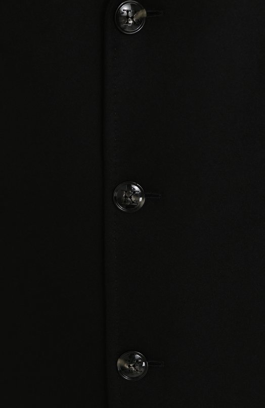 фото Однобортное кашемировое пальто с кожаной отделкой kiton