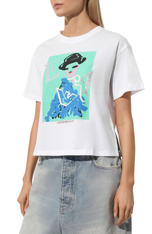 фото Хлопковая футболка emporio armani