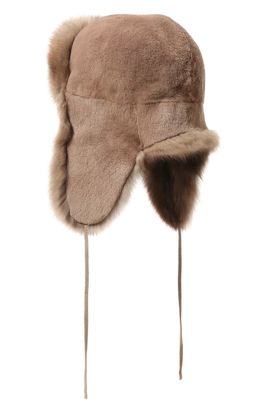 фото Шапка-ушанка из меха норки и соболя kussenkovv