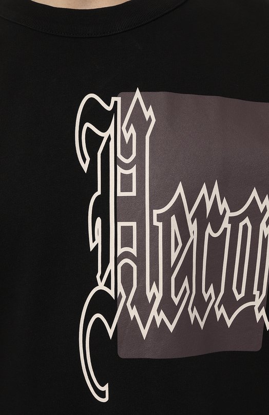 фото Хлопковая футболка heron preston