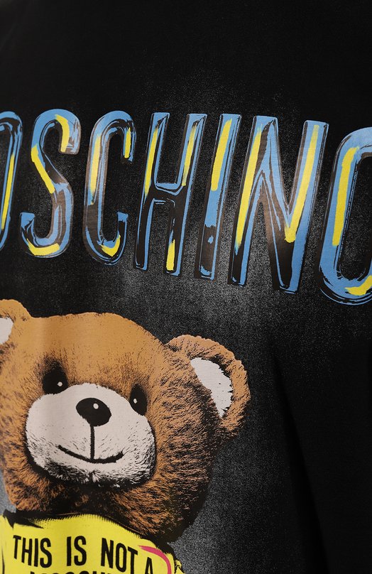 фото Хлопковая футболка moschino