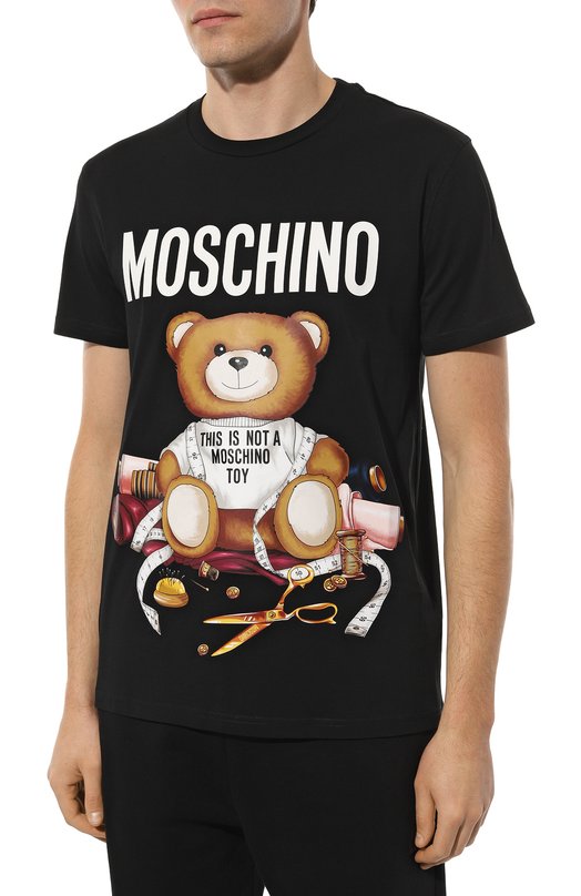 фото Хлопковая футболка moschino