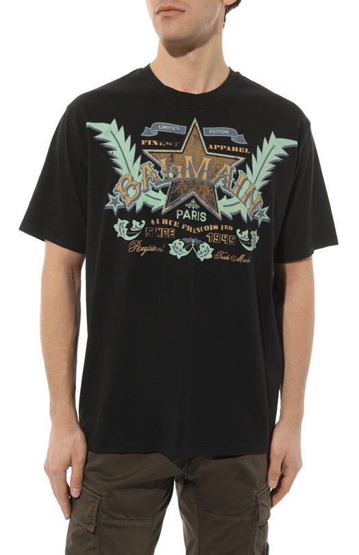 фото Хлопковая футболка balmain