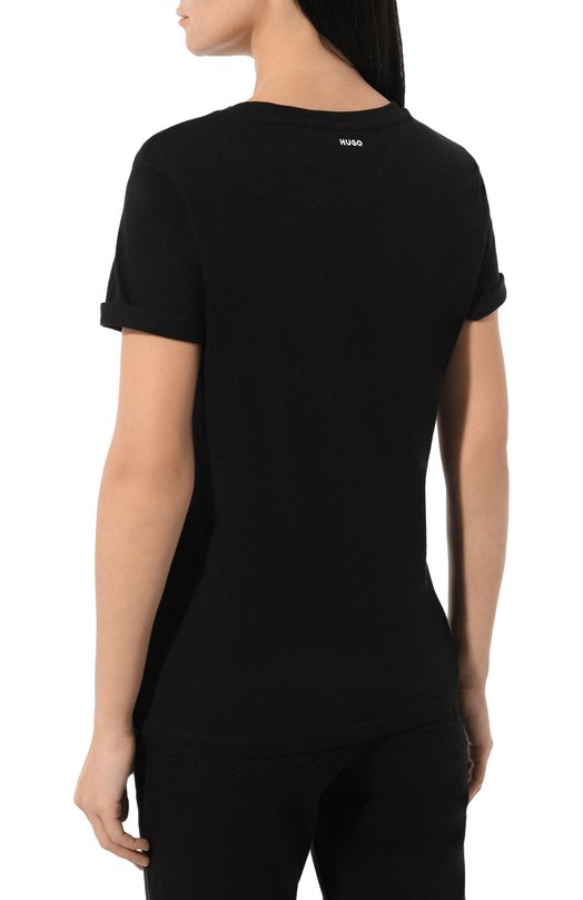 фото Хлопковая футболка hugo