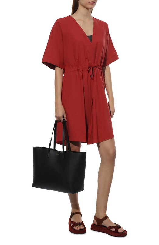 фото Платье изо льна и вискозы brunello cucinelli