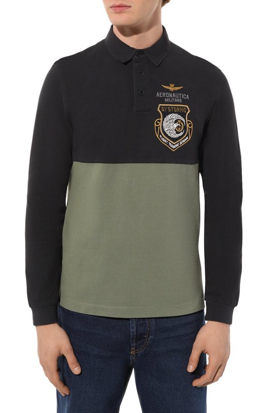 фото Хлопковое поло aeronautica militare