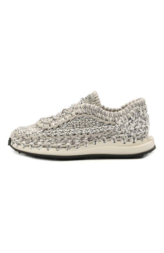 фото Текстильные кроссовки crochet valentino