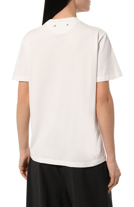 фото Хлопковая футболка golden goose deluxe brand